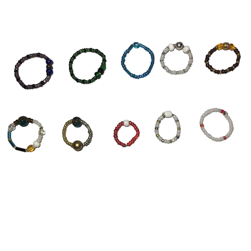 Homemade Beaded Rings